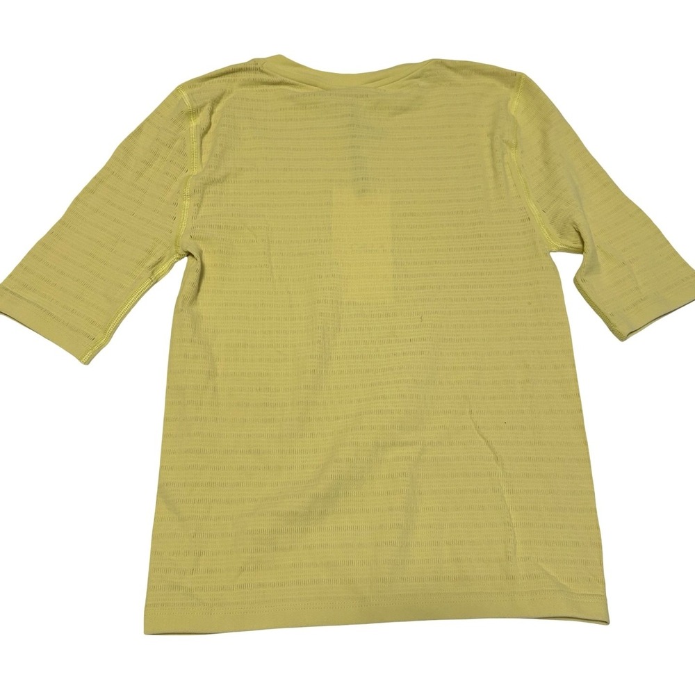 CALIA Focus Seamless Crop Tee Slim Athletic Top Fresh Hay Sz M NWT - Picture 2 of 3